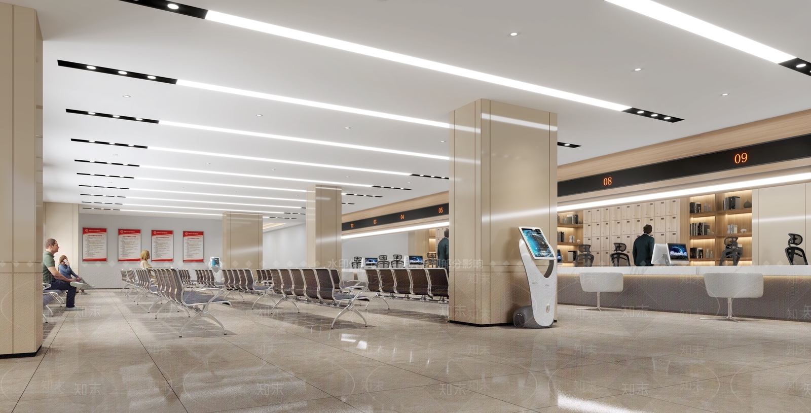 现代银行大厅3D模型下载【ID:1120084917】