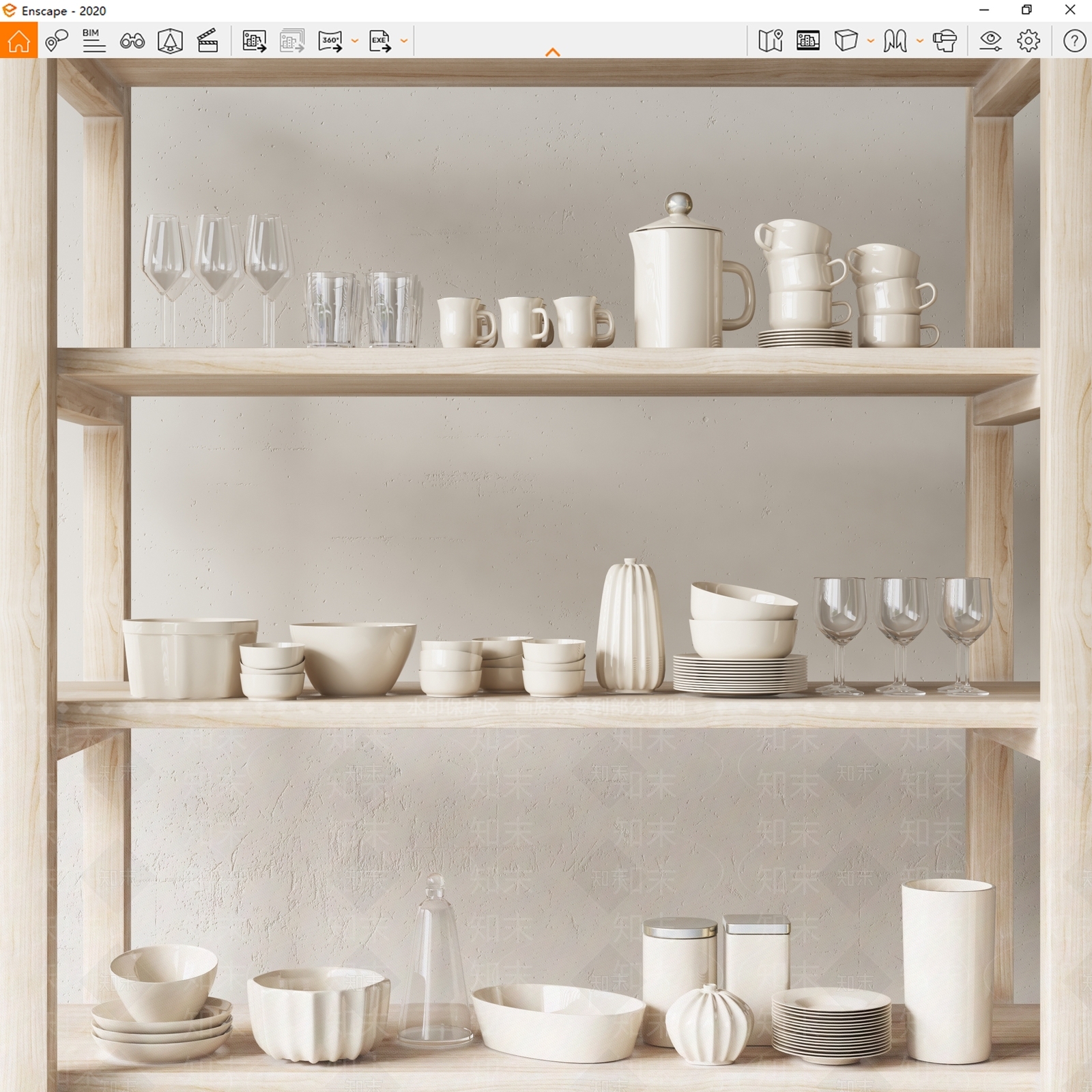 餐具摆件SU模型下载【ID:1120105911】