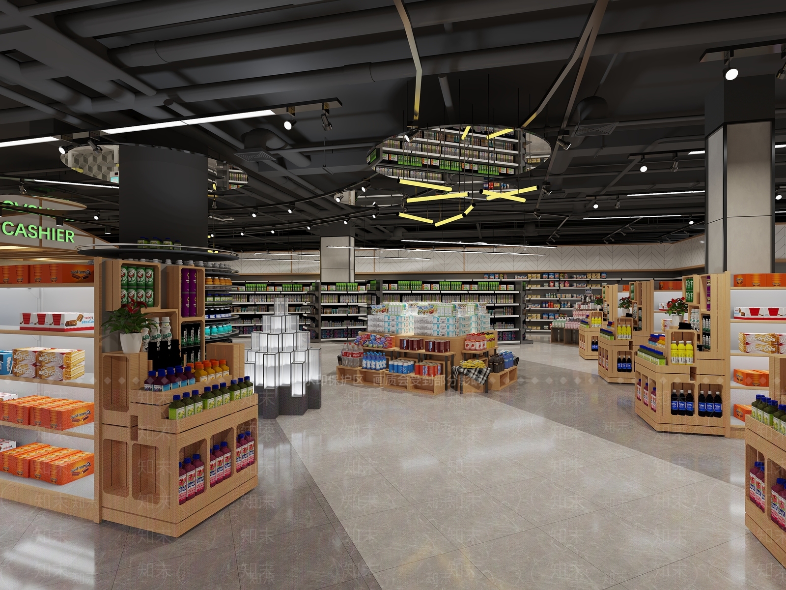 现代超市3D模型下载【ID:1120108447】