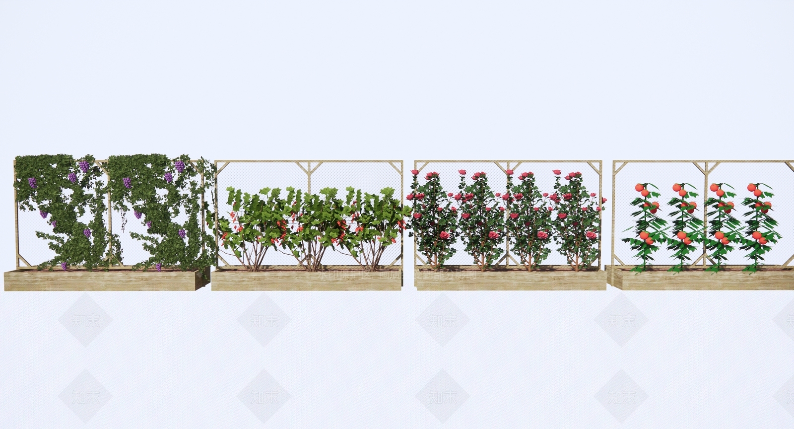 蔬菜种植箱SU模型下载【ID:1120121313】