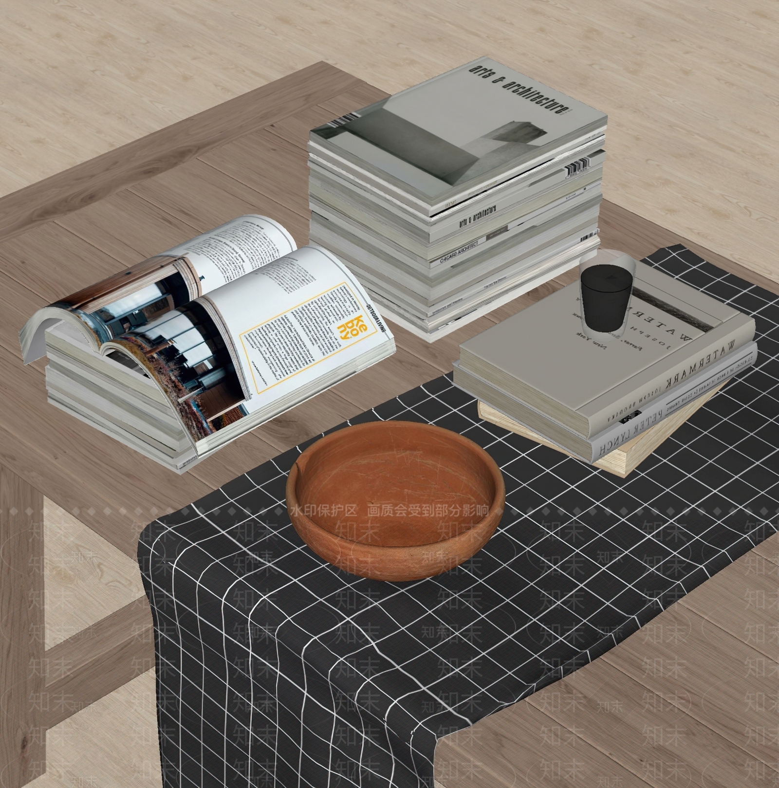 现代书籍SU模型下载【ID:1120140058】