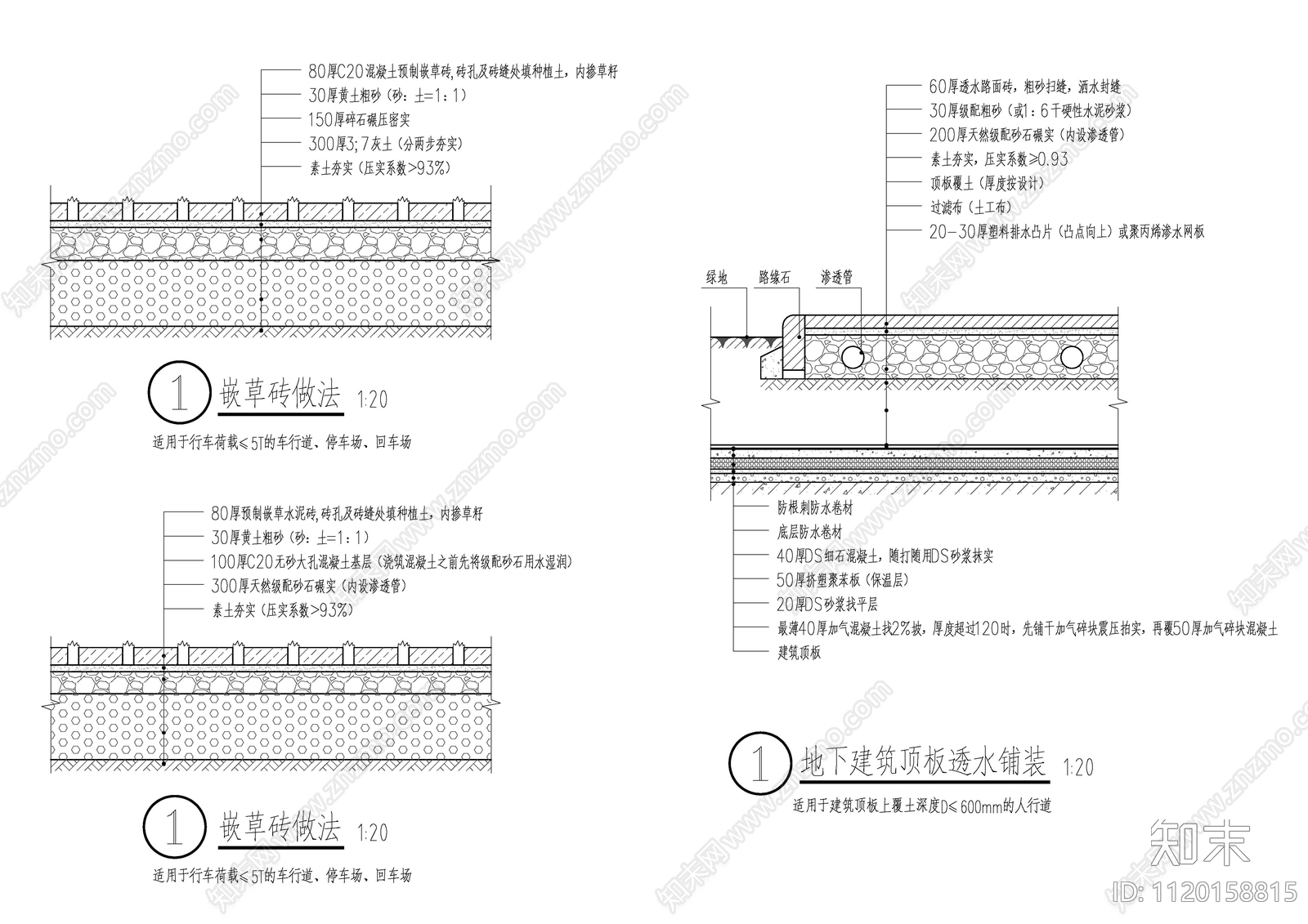 雨水花园生物滞留设施施工图下载【ID:1120158815】