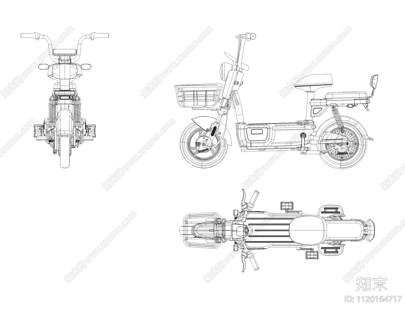 电动自行车设计施工图下载【ID:1120164717】