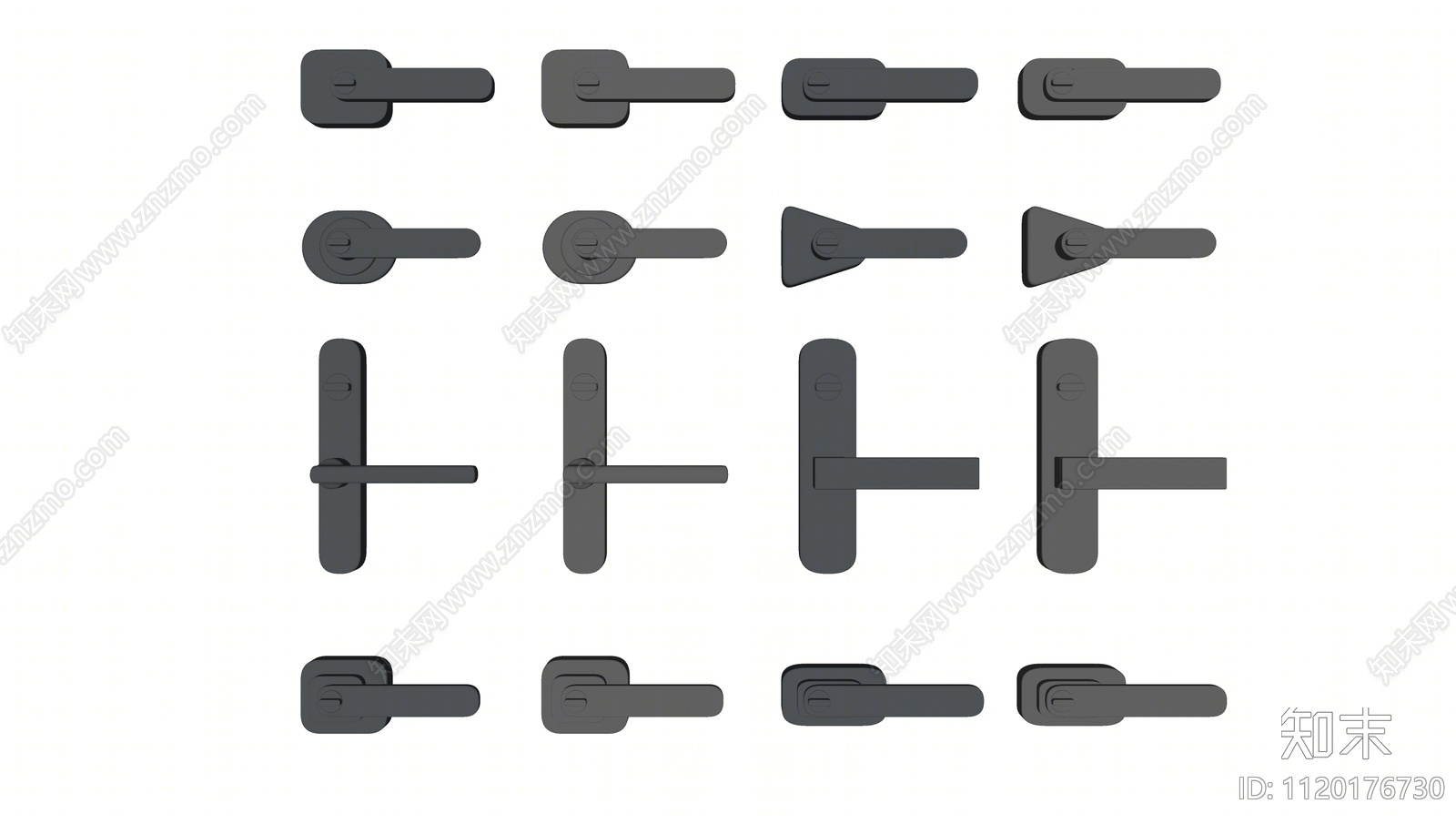 现代门把手SU模型下载【ID:1120176730】