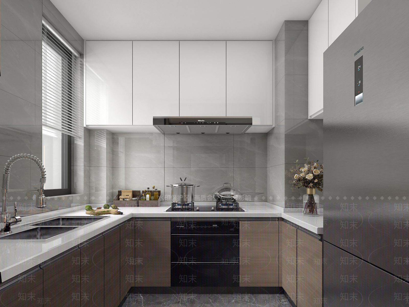 现代家装厨房3D模型下载【ID:1120183417】