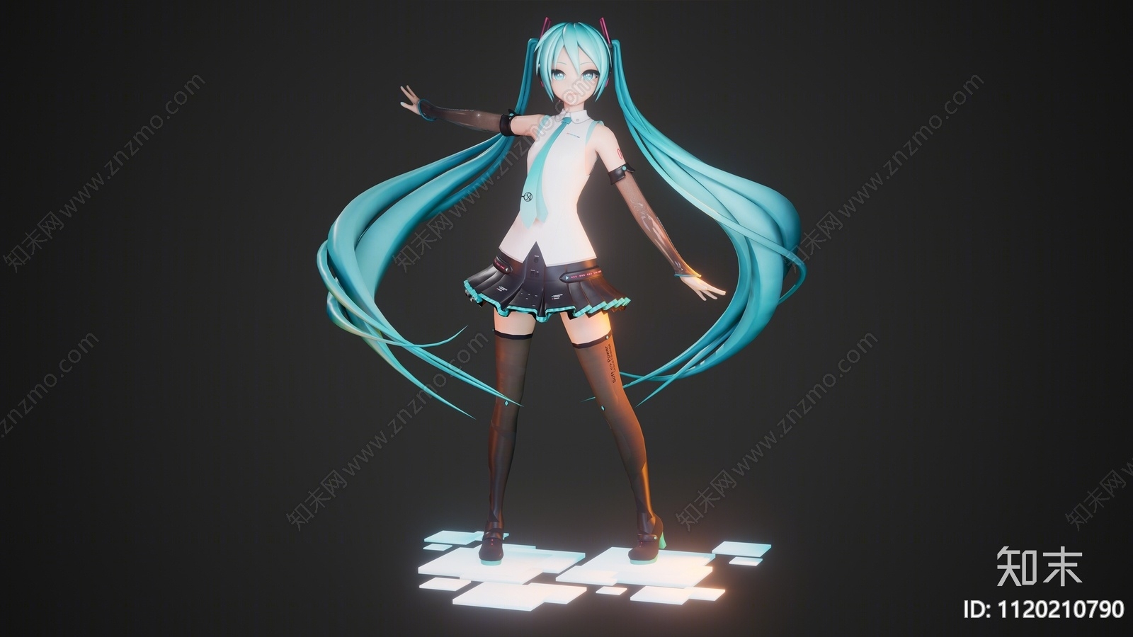 初音未来SU模型下载【ID:1120210790】