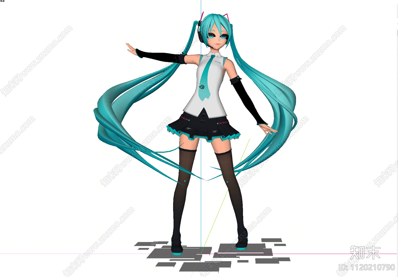 初音未来SU模型下载【ID:1120210790】