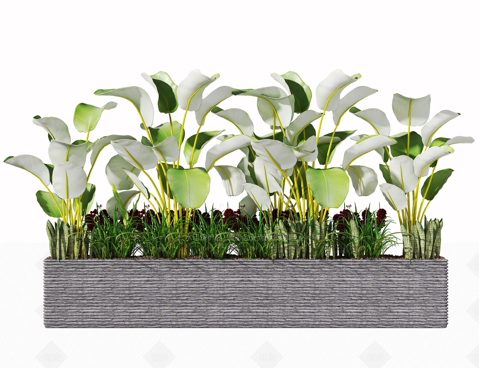 花坛3D模型下载【ID:1120211499】