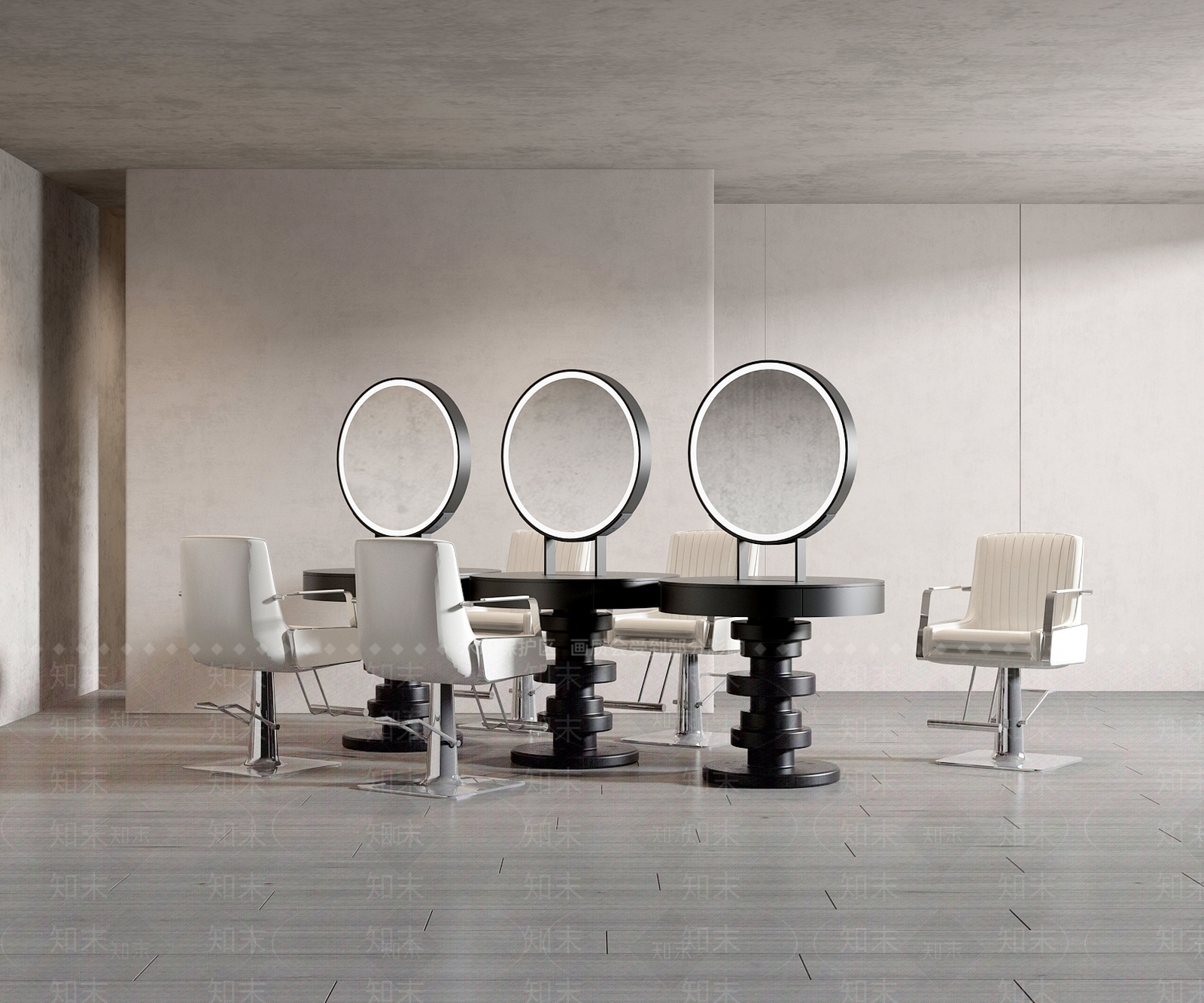 理发椅3D模型下载【ID:1120223578】