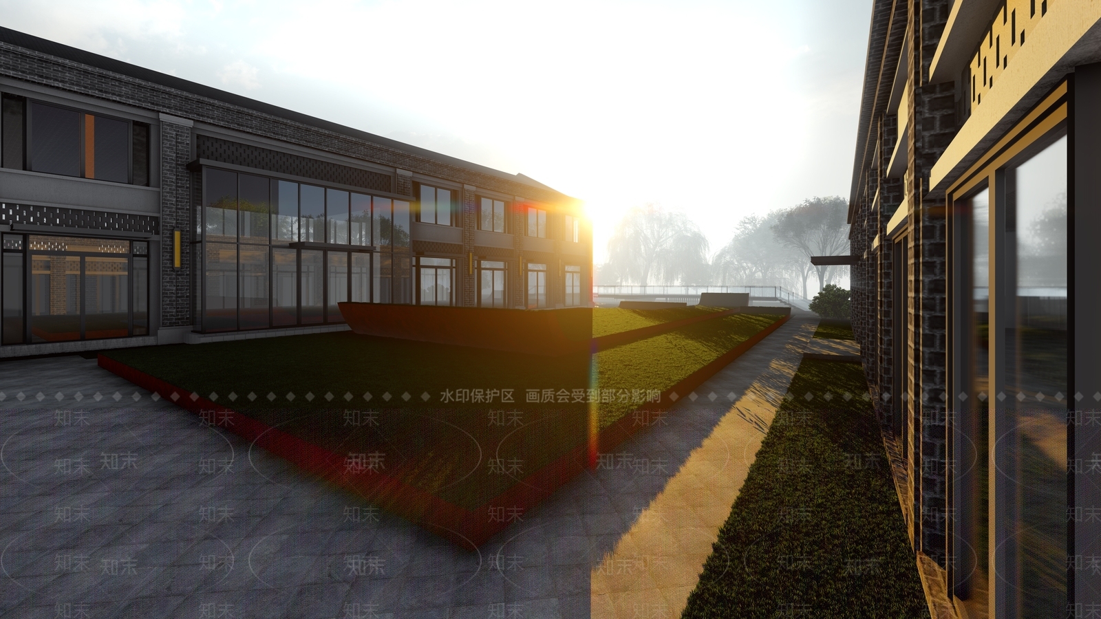 现代文化场馆SU模型下载【ID:1120345090】