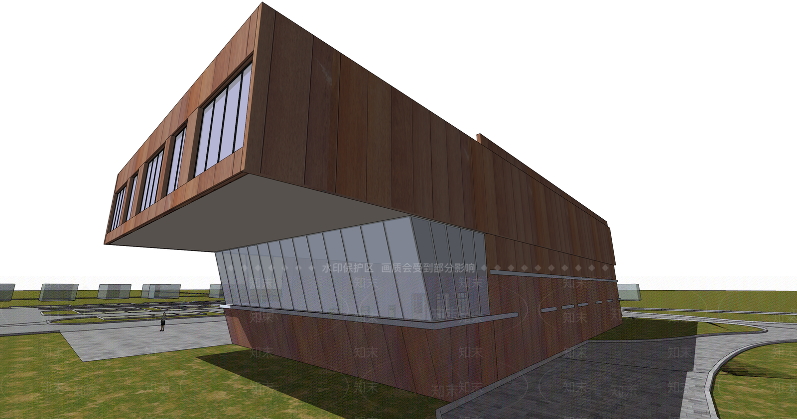 现代小公建SU模型下载【ID:1120230850】