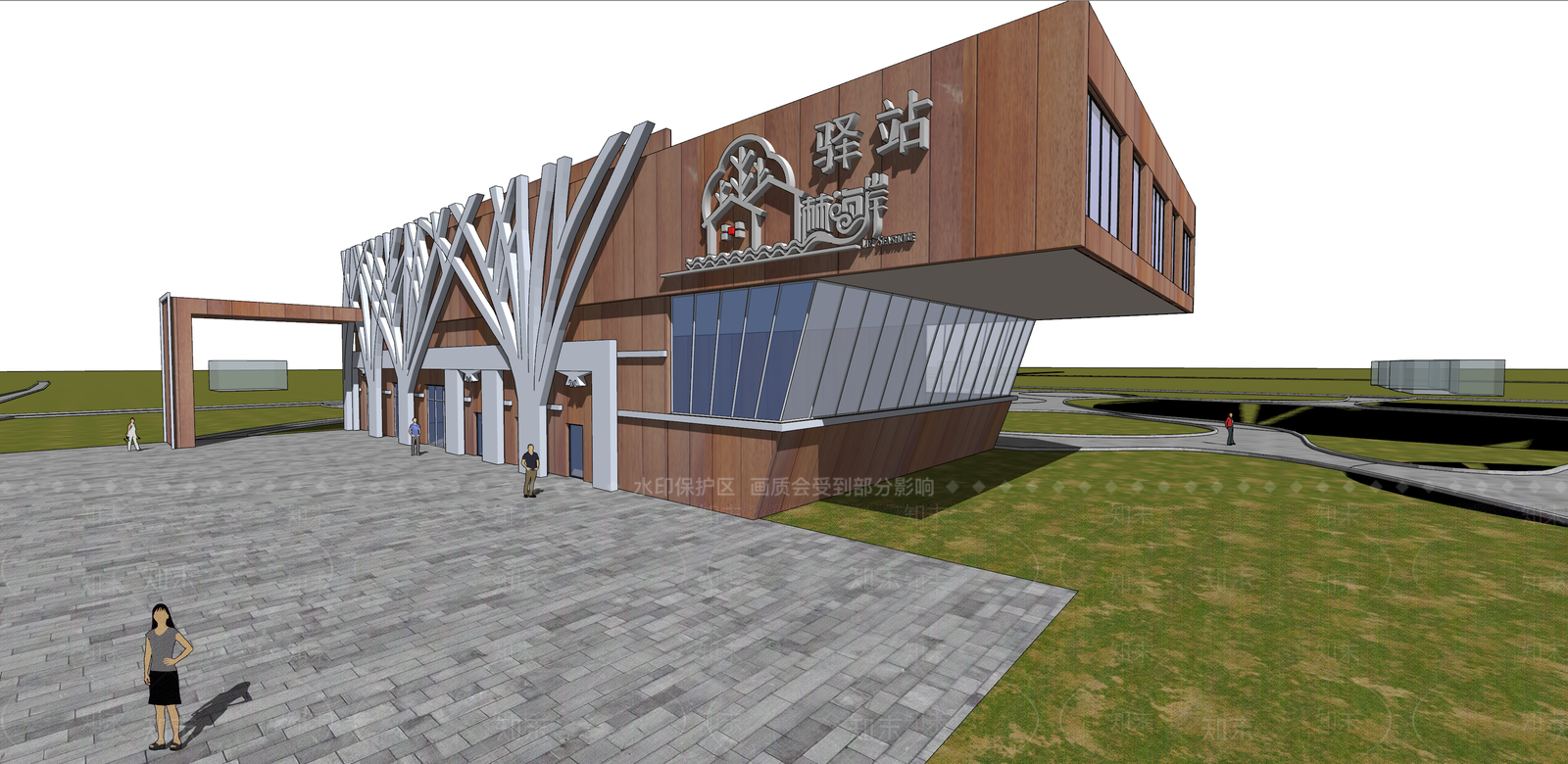 现代小公建SU模型下载【ID:1120230850】