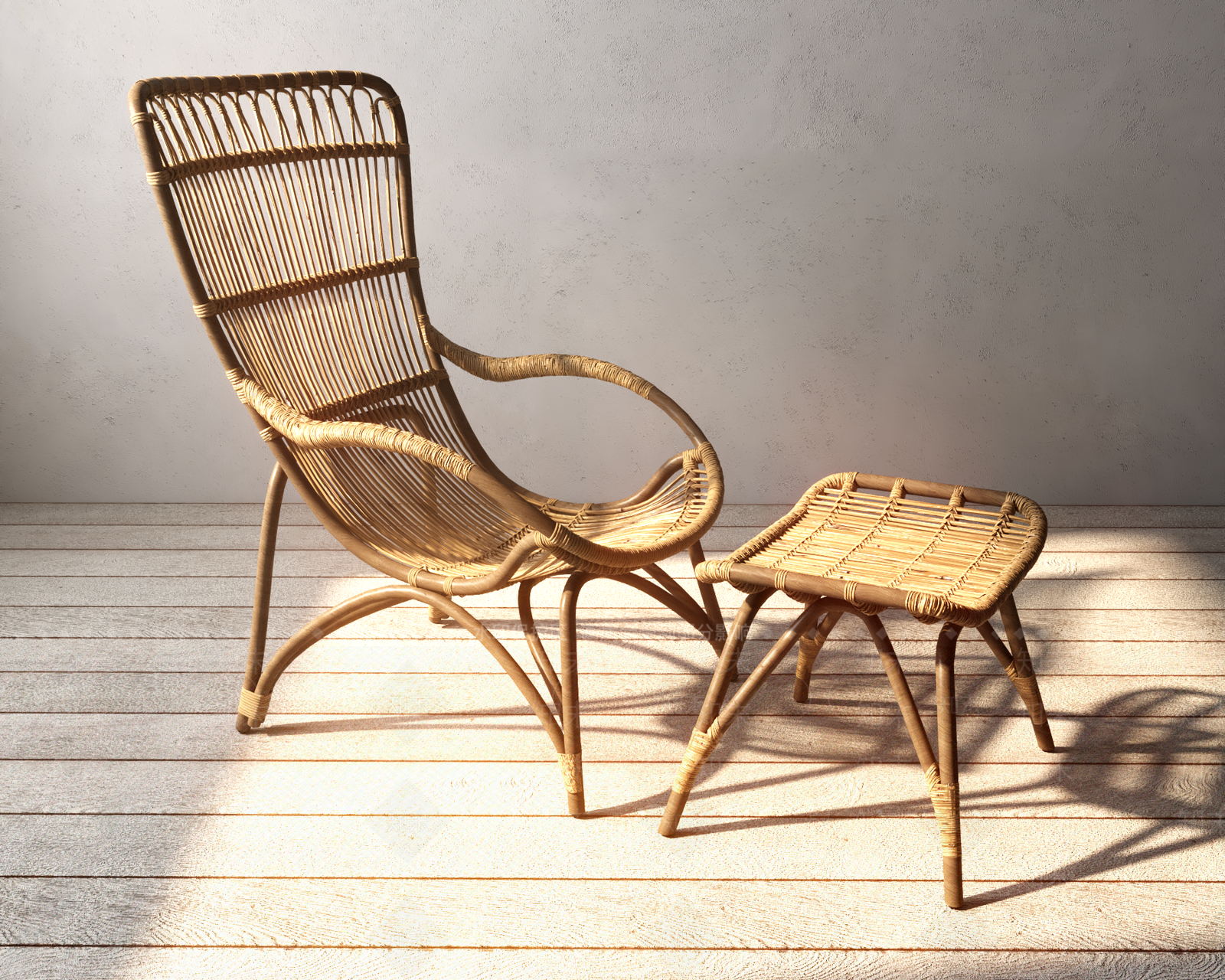 休闲藤椅SU模型下载【ID:1120236446】