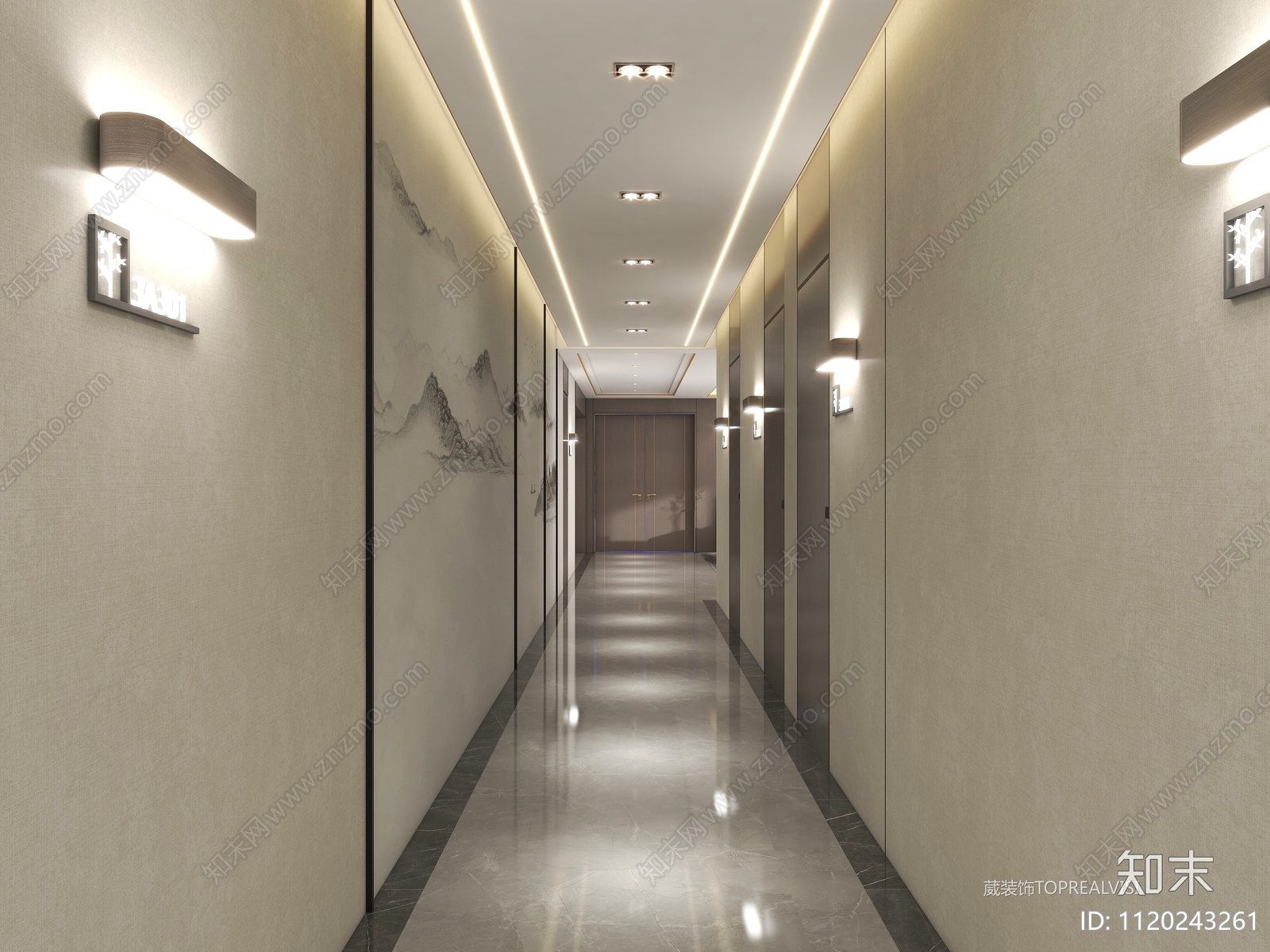 酒店室内空间设计施工图cad施工图下载【ID:1120243261】