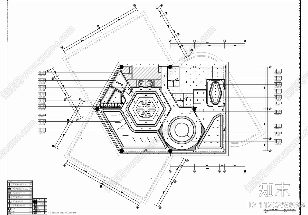 现代简约售楼中心设计施工图cad施工图下载【ID:1120250938】