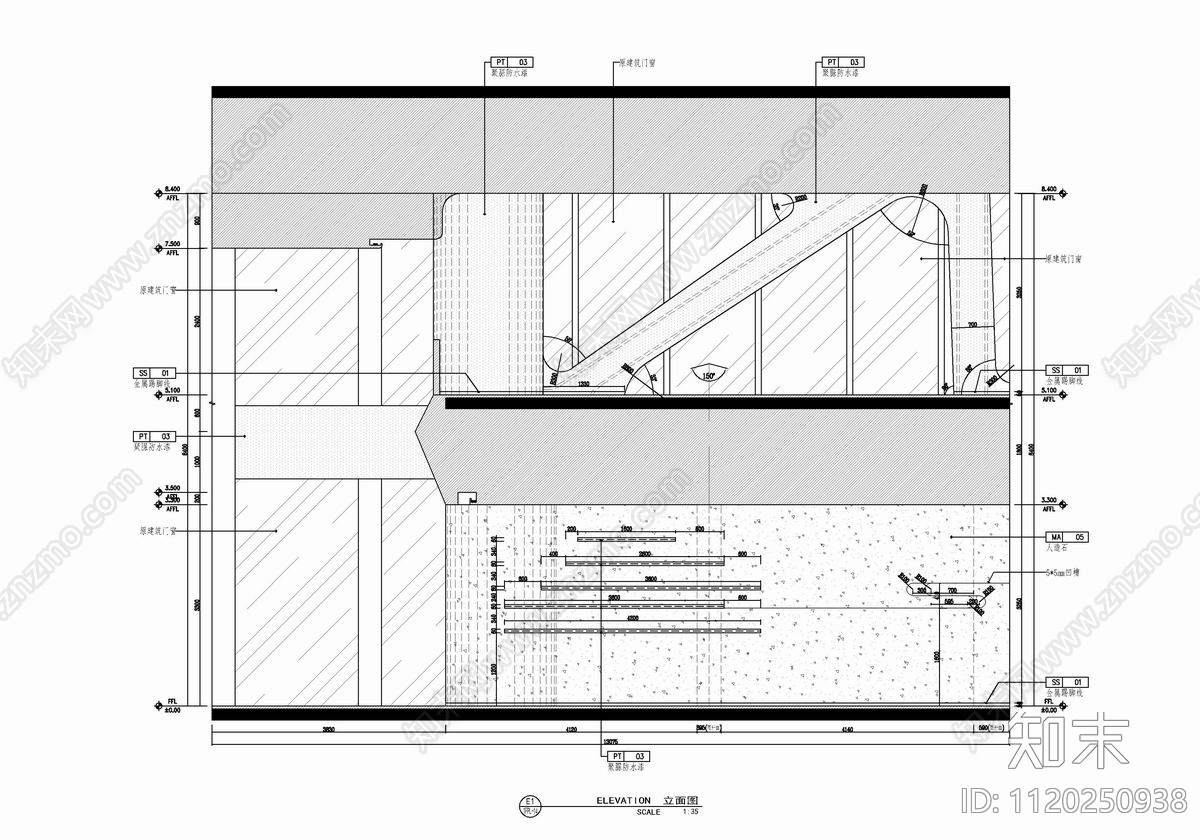 现代简约售楼中心设计施工图cad施工图下载【ID:1120250938】