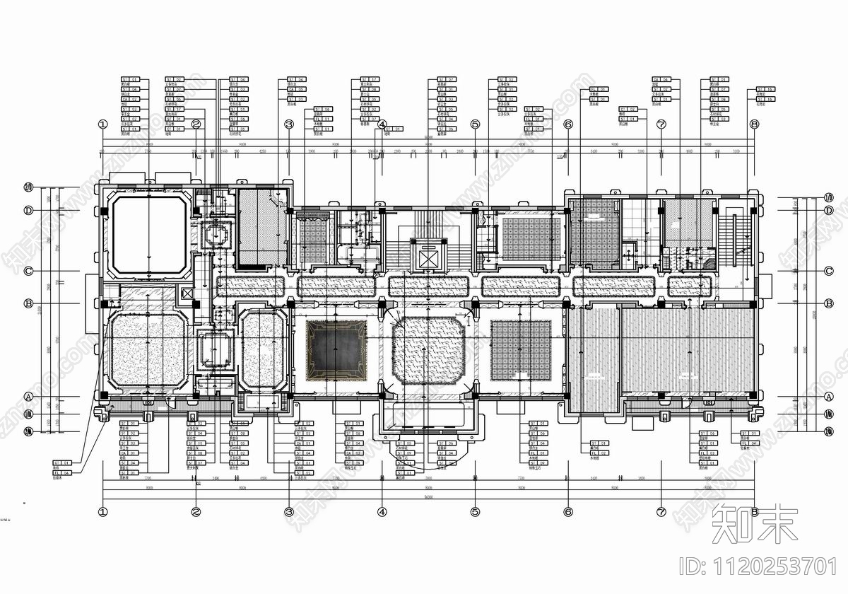 2200㎡娱乐休闲会所CAD施工图cad施工图下载【ID:1120253701】