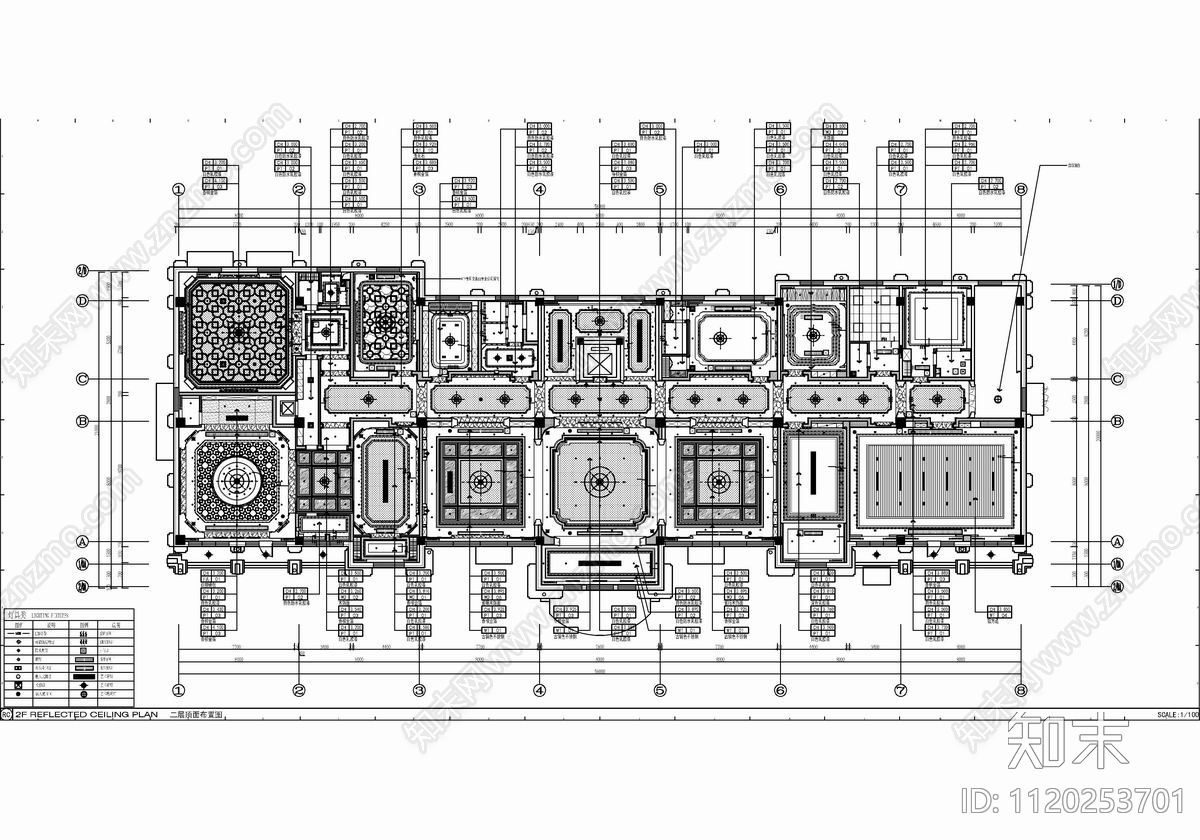 2200㎡娱乐休闲会所CAD施工图cad施工图下载【ID:1120253701】
