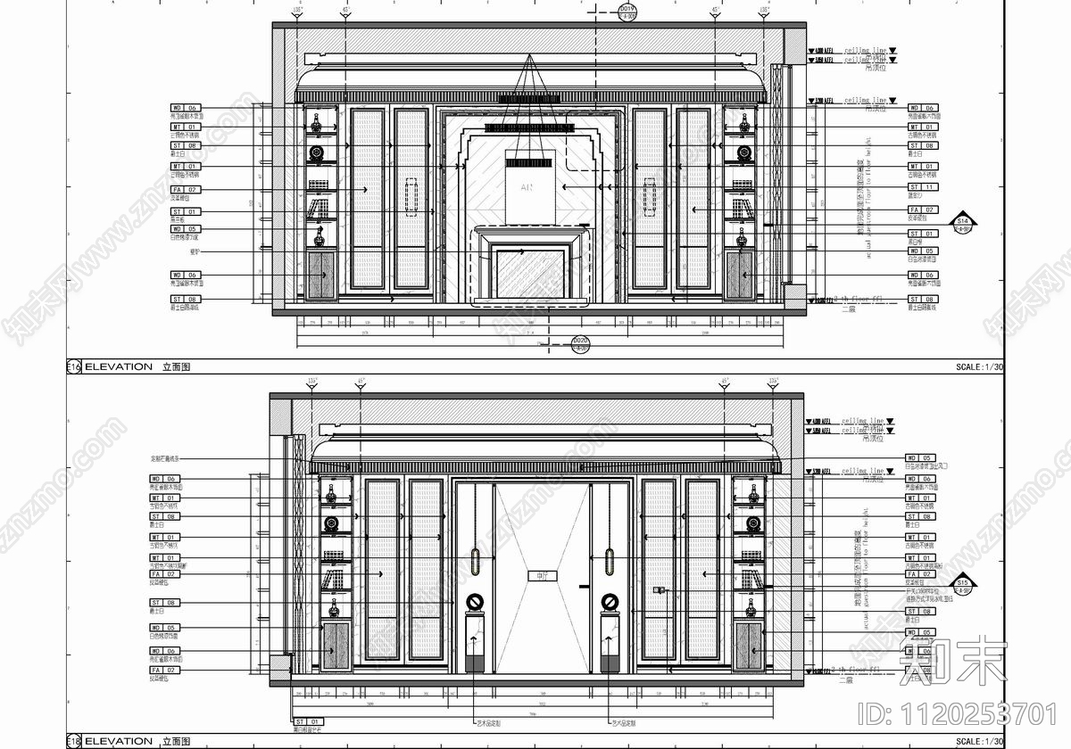 2200㎡娱乐休闲会所CAD施工图cad施工图下载【ID:1120253701】