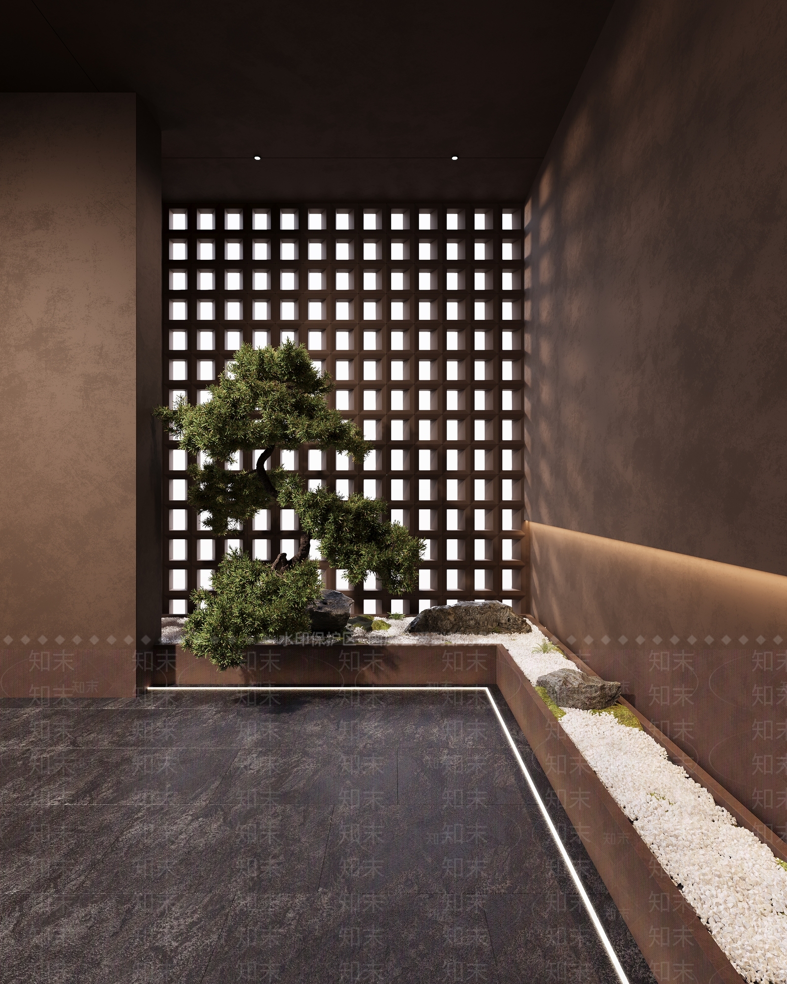 新中式松树端景3D模型下载【ID:1120286506】