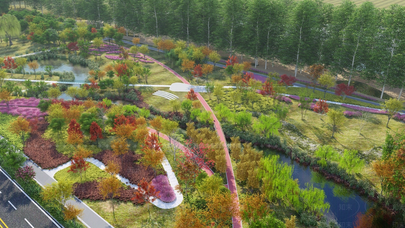 【SU悬赏模型】现代风格公园景观SU模型下载【ID:1120341451】