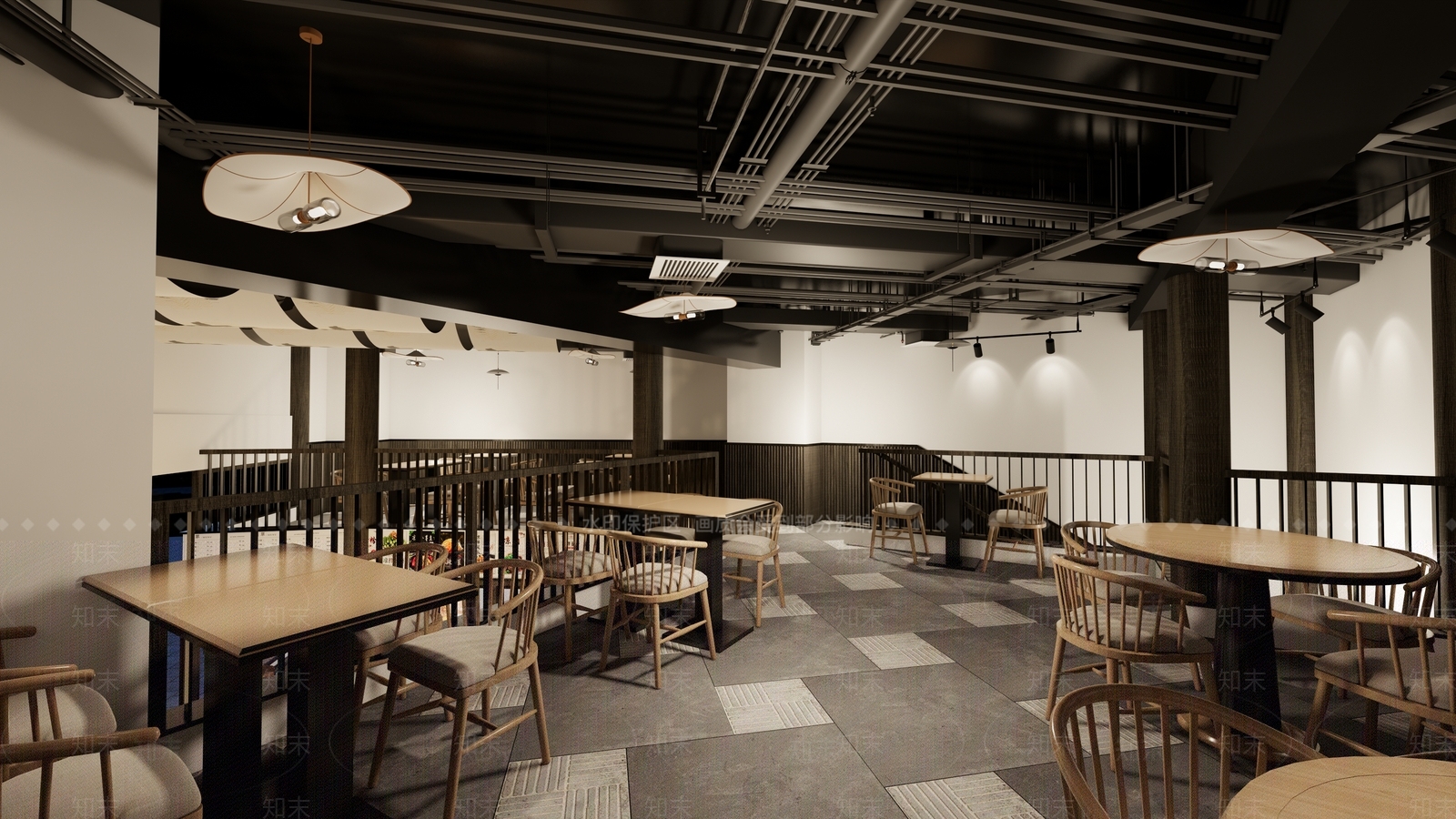 新中式快餐店SU模型下载【ID:1120336990】