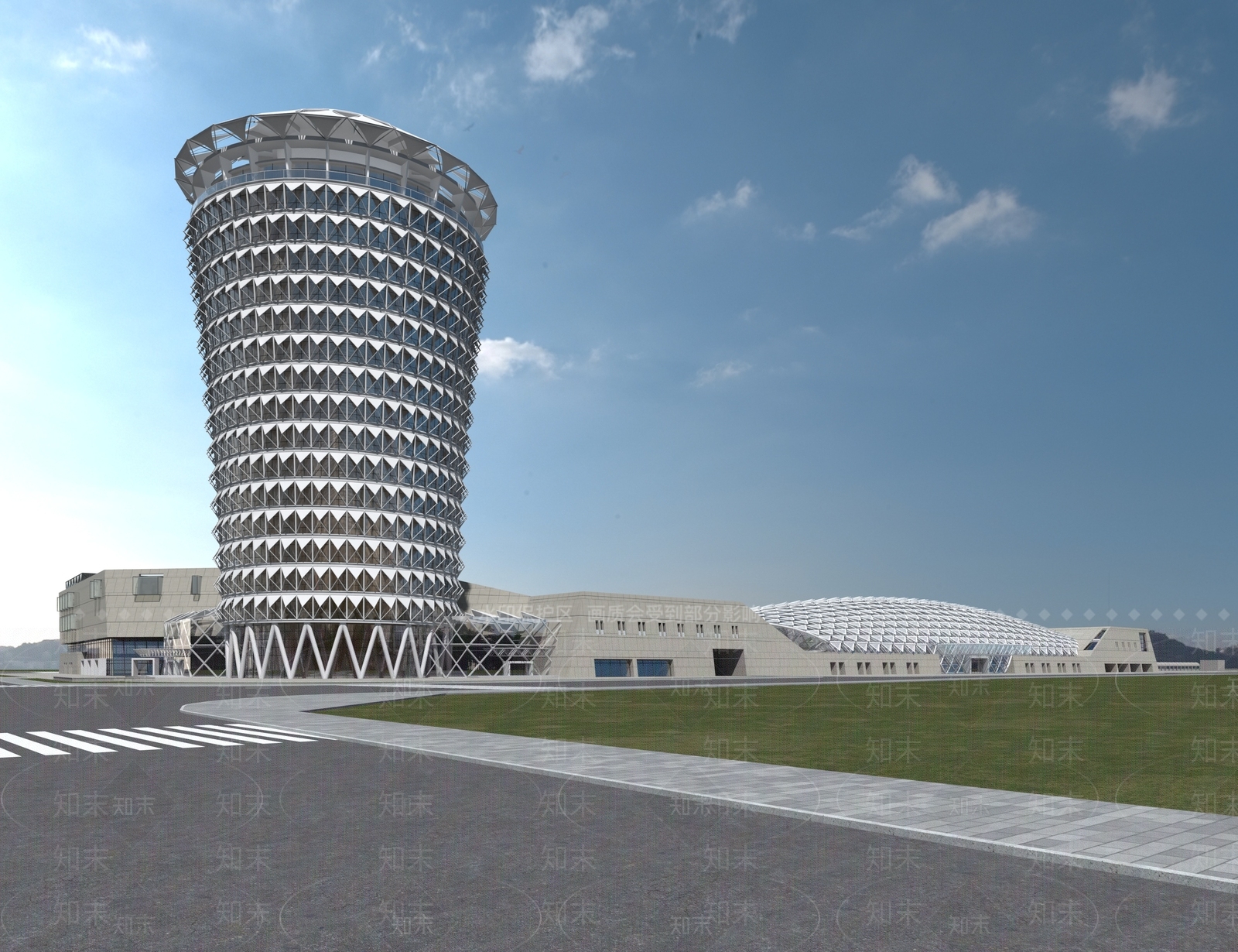 现代汽车站3D模型下载【ID:1120378321】