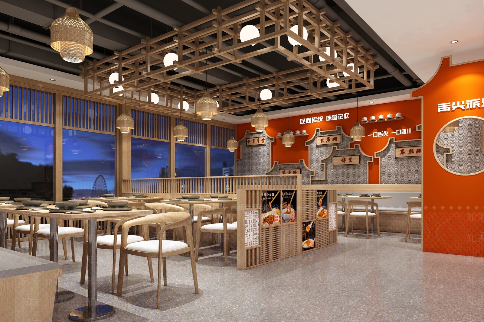 火锅店3D模型精品下载_3dmax模型_知末网