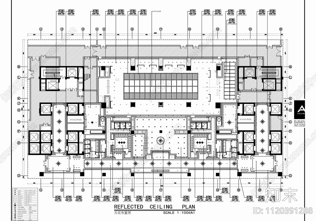 1500㎡健身游泳康体中心CAD施工图cad施工图下载【ID:1120391288】
