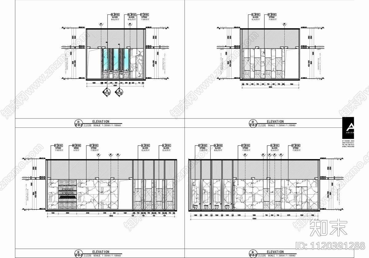 1500㎡健身游泳康体中心CAD施工图cad施工图下载【ID:1120391288】
