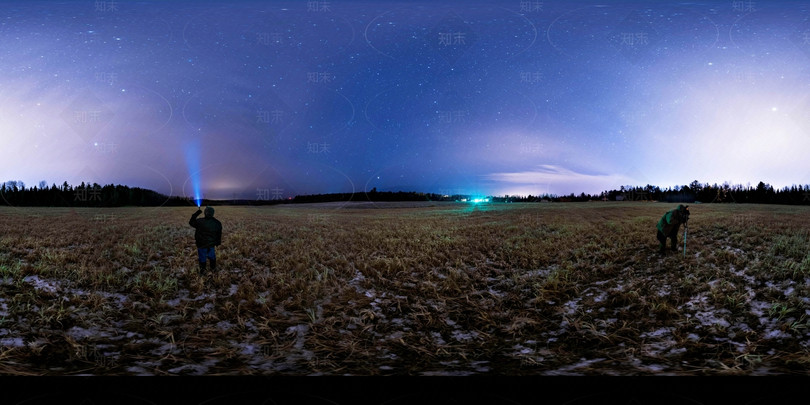 原野森林夜空HDR贴图下载【ID:1120394130】
