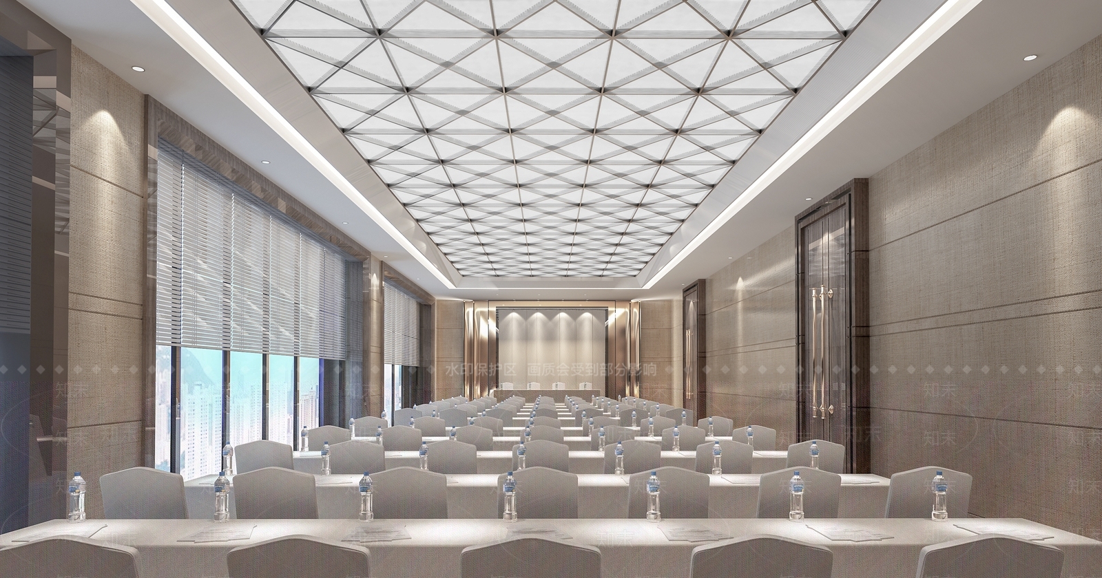 现代多功能报告厅3D模型下载【ID:1120442857】