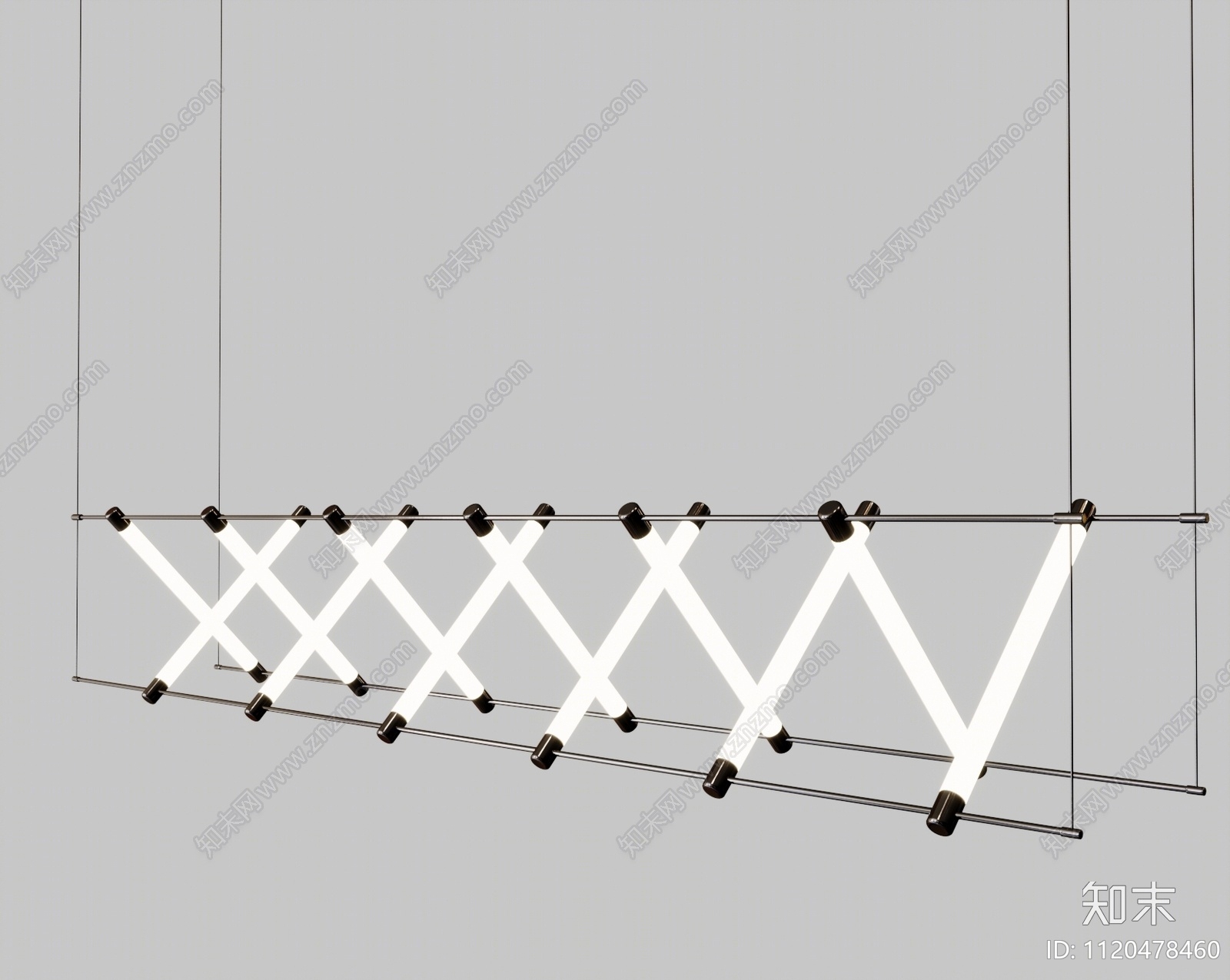 现代吊灯3D模型下载【ID:1120478460】