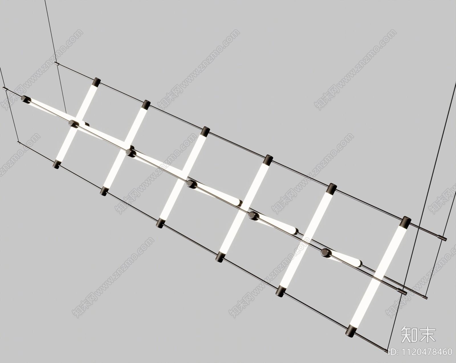 现代吊灯3D模型下载【ID:1120478460】