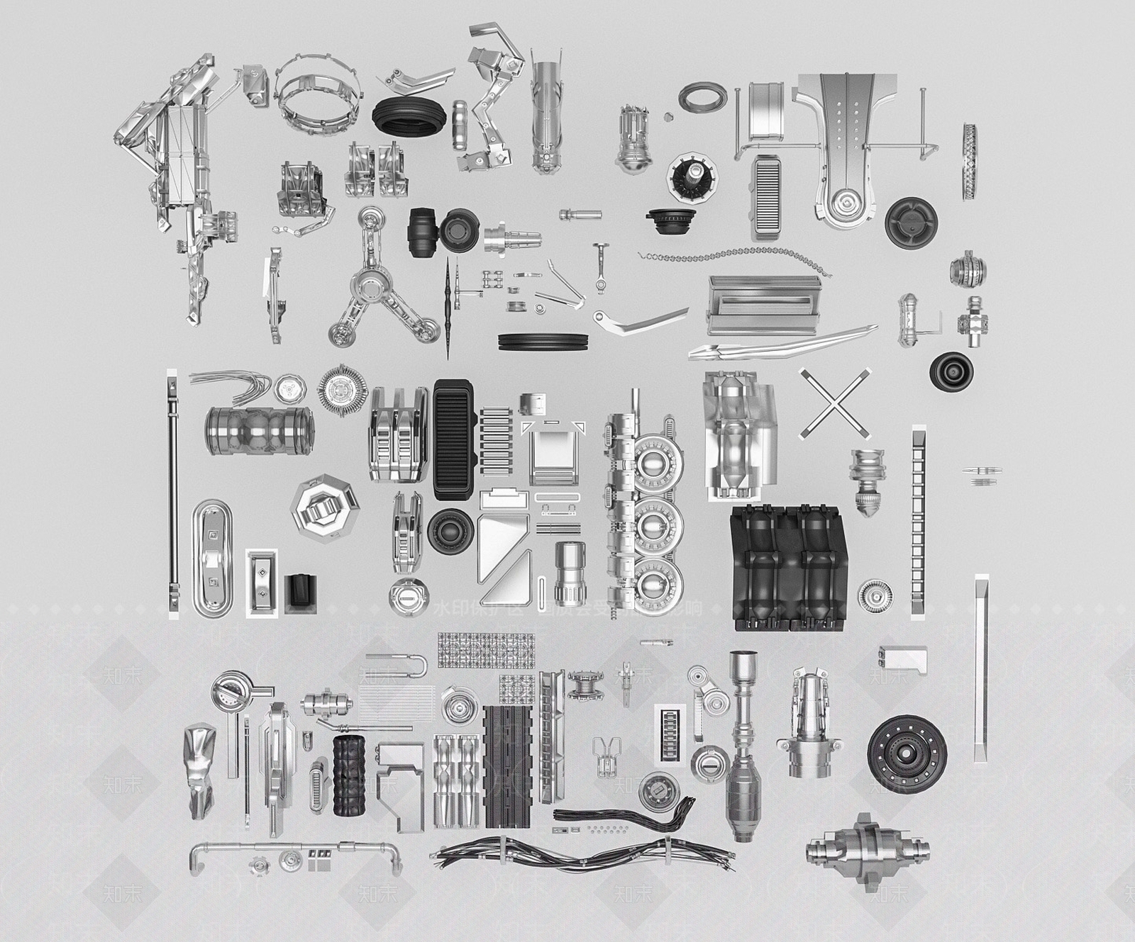 汽车零件SU模型下载【ID:1120466326】