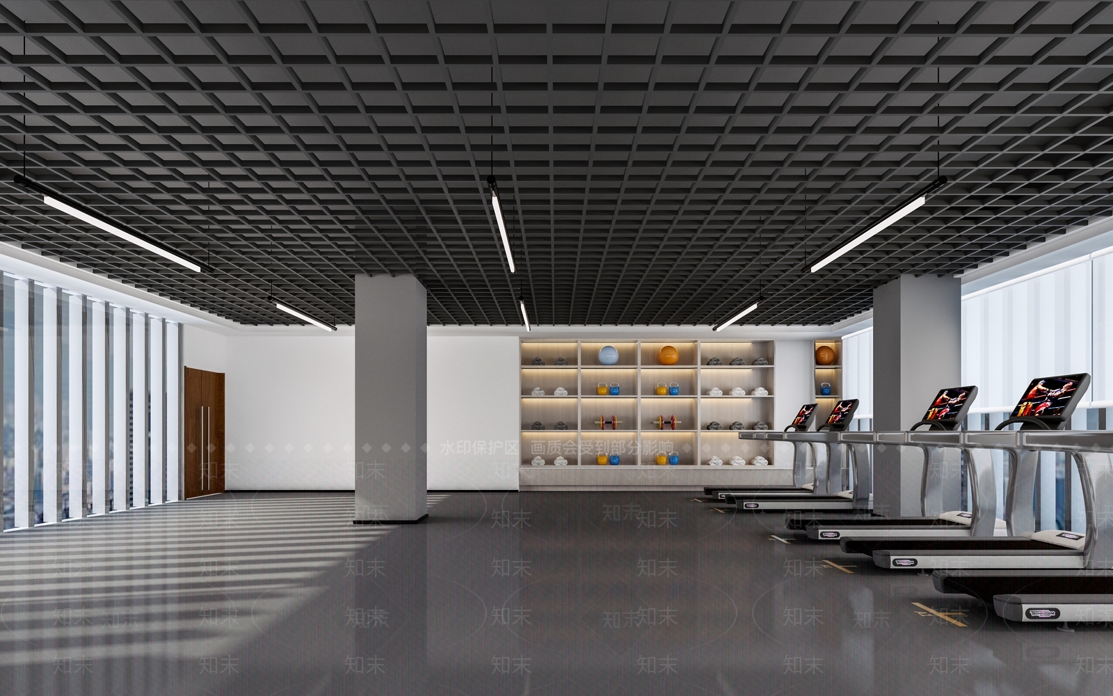 现代小型健身室3D模型下载【ID:1120469221】