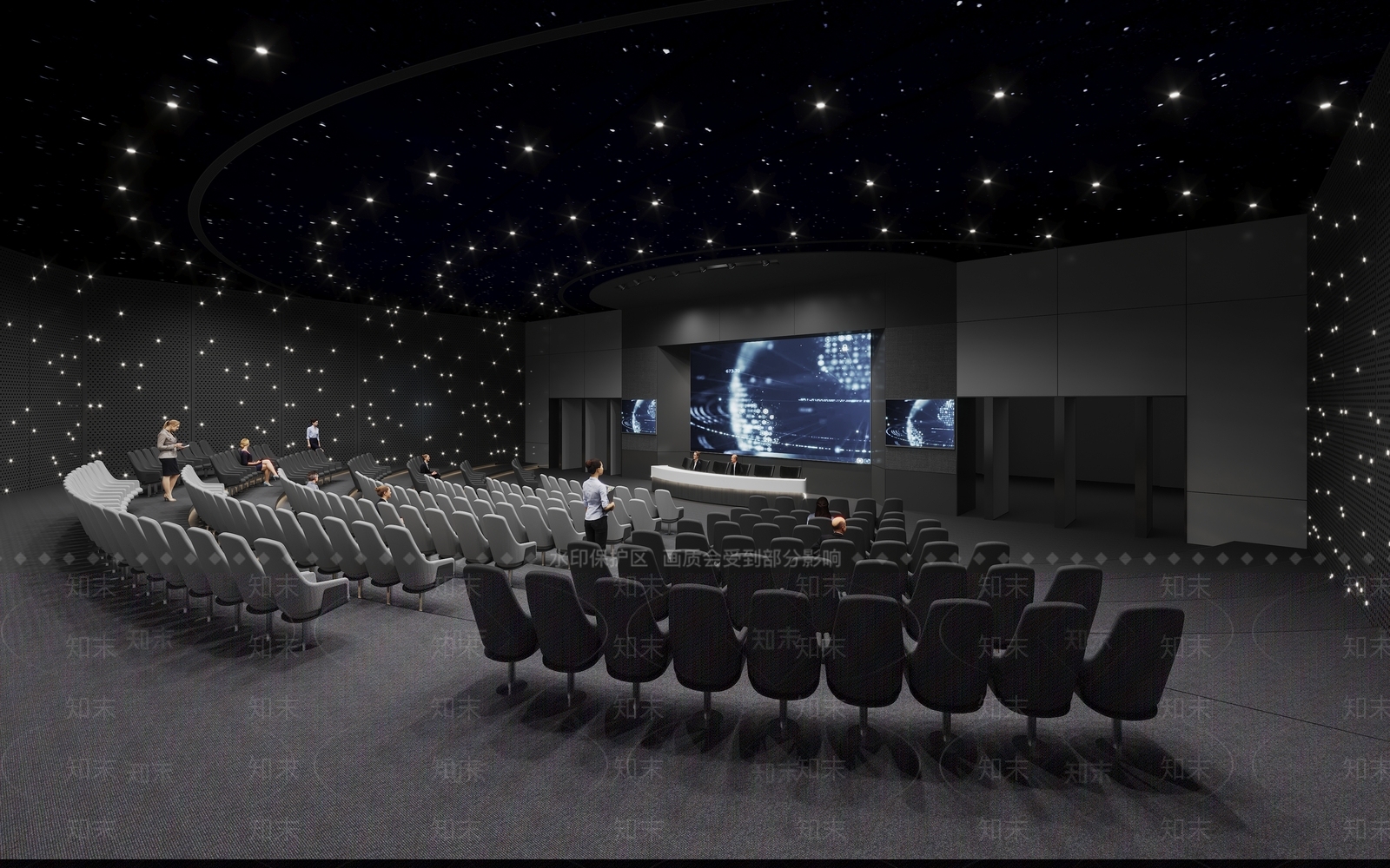 现代报告厅3D模型下载【ID:1120491955】