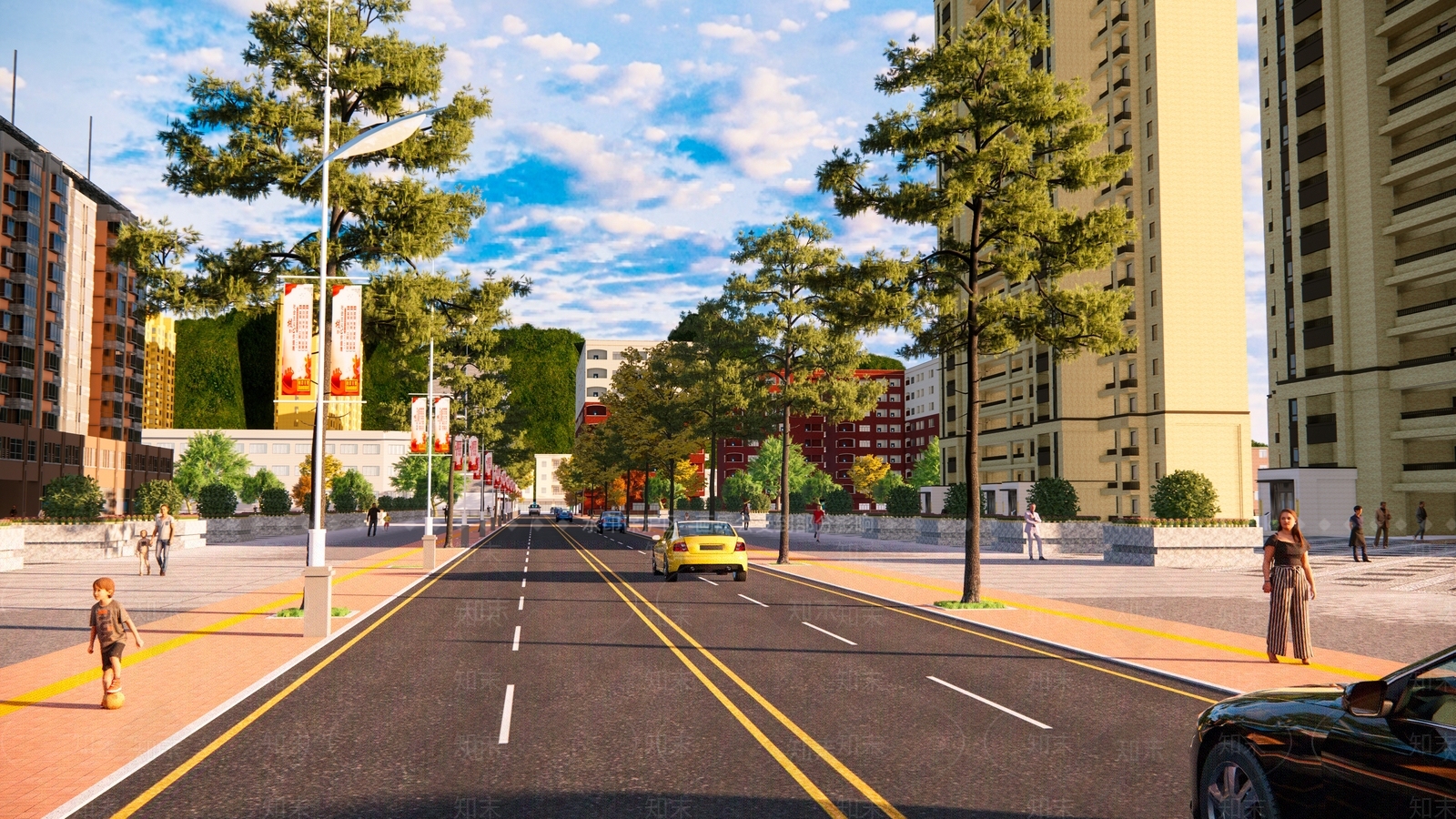 现代道路SU模型下载【ID:1120496635】
