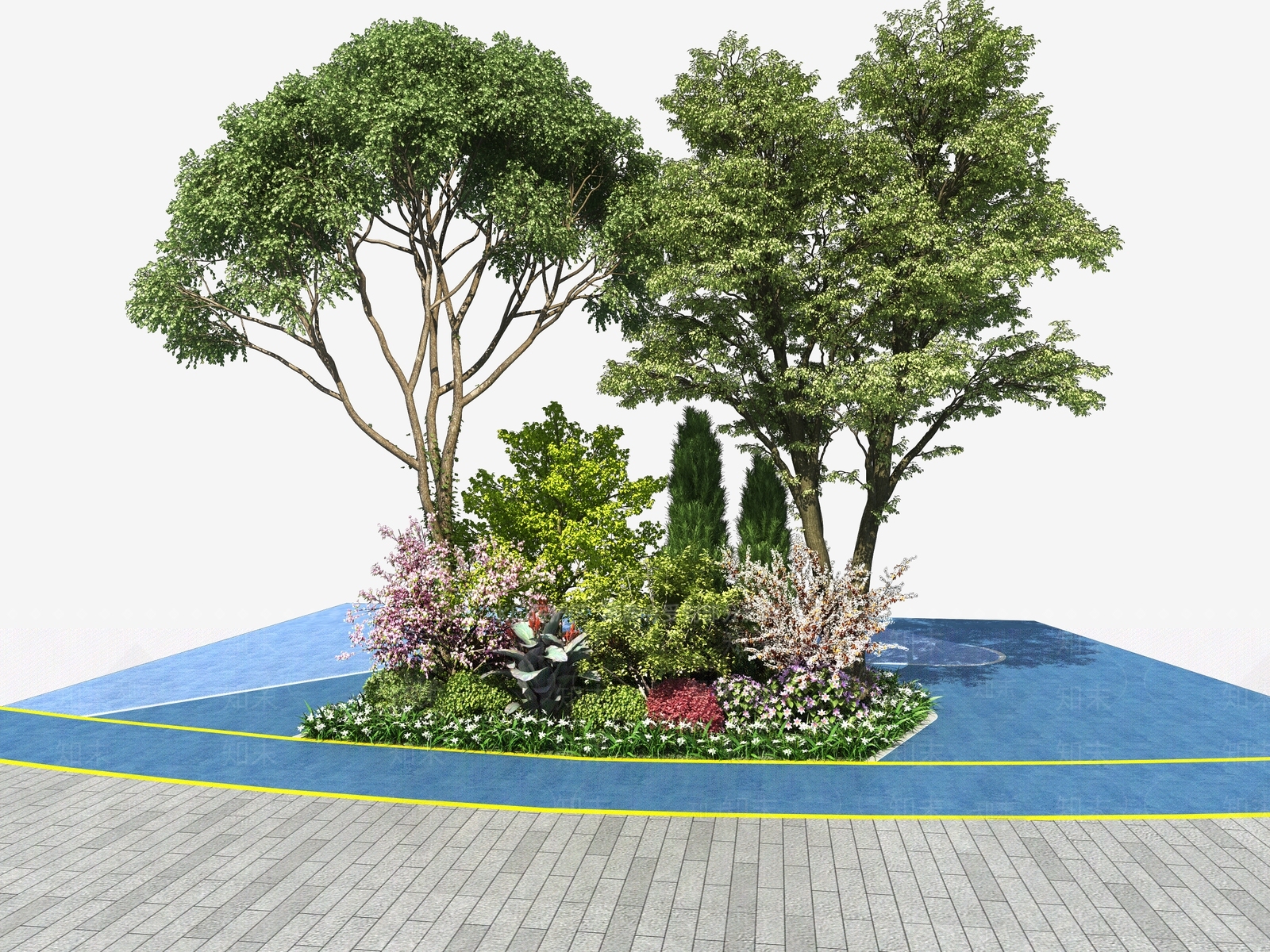花坛3D模型下载【ID:1120497277】