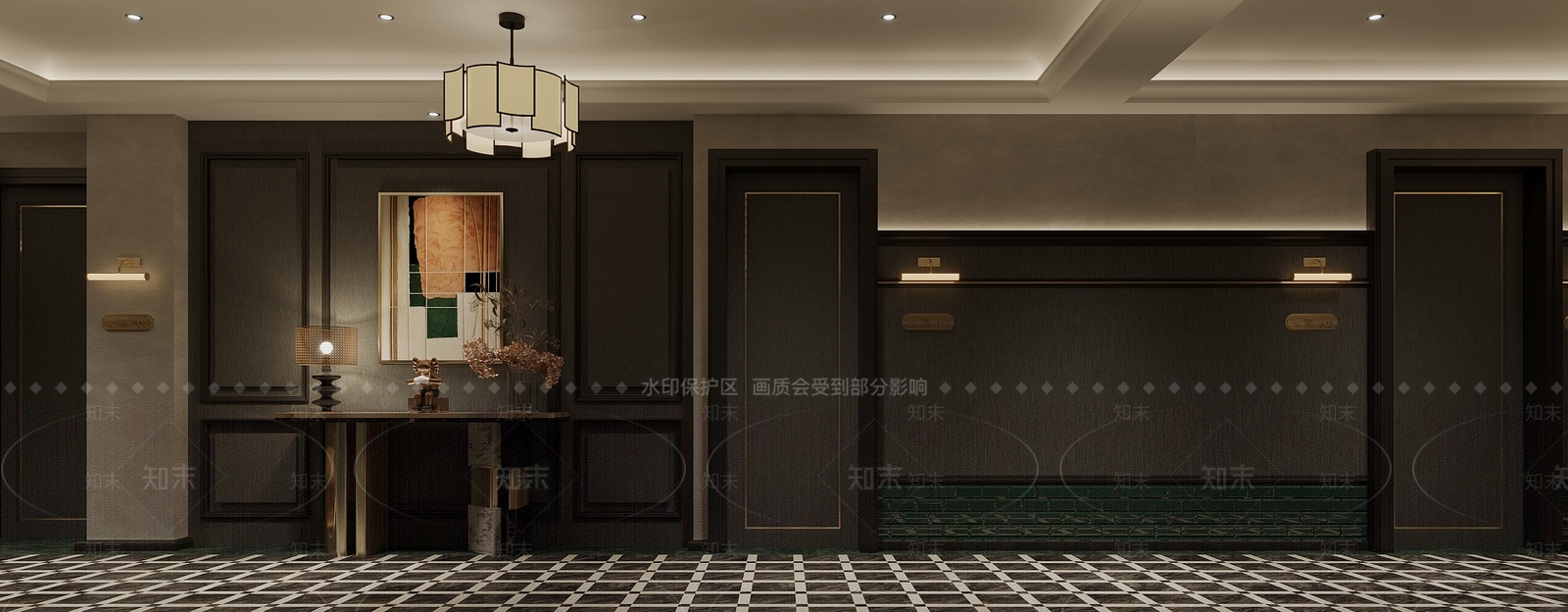 简欧棋牌室3D模型下载【ID:1120498561】