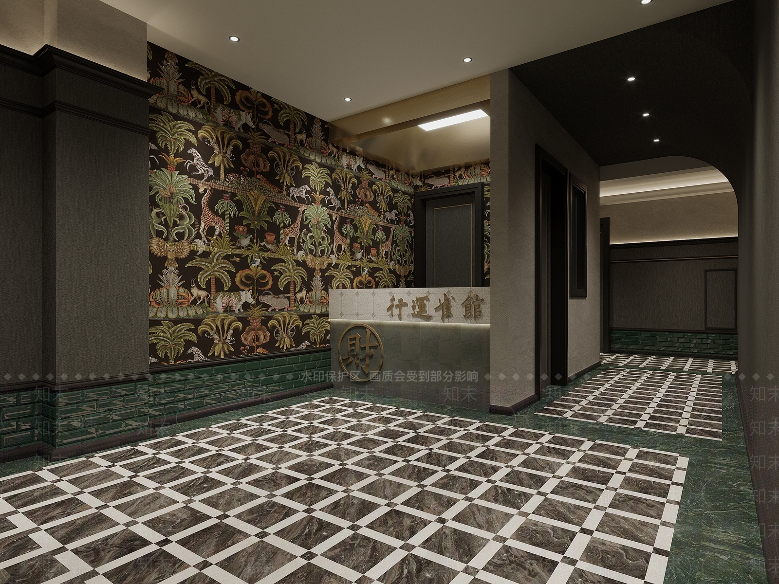 简欧棋牌室3D模型下载【ID:1120498561】