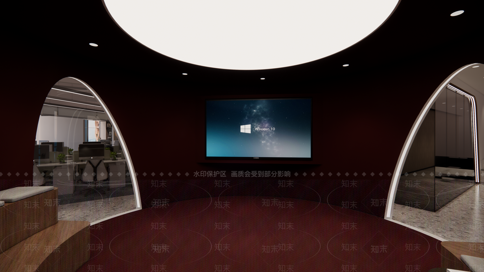 现代其他办公区域SU模型下载【ID:1126958168】