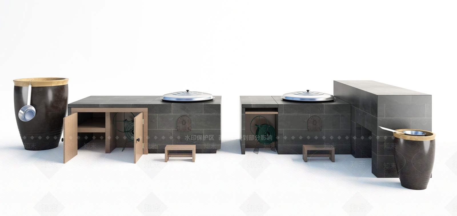 农村土灶台SU模型下载【ID:1120725922】