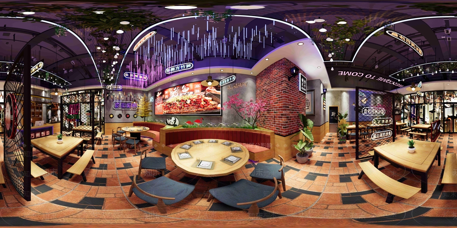 工业快餐店SU模型下载【ID:1120644337】