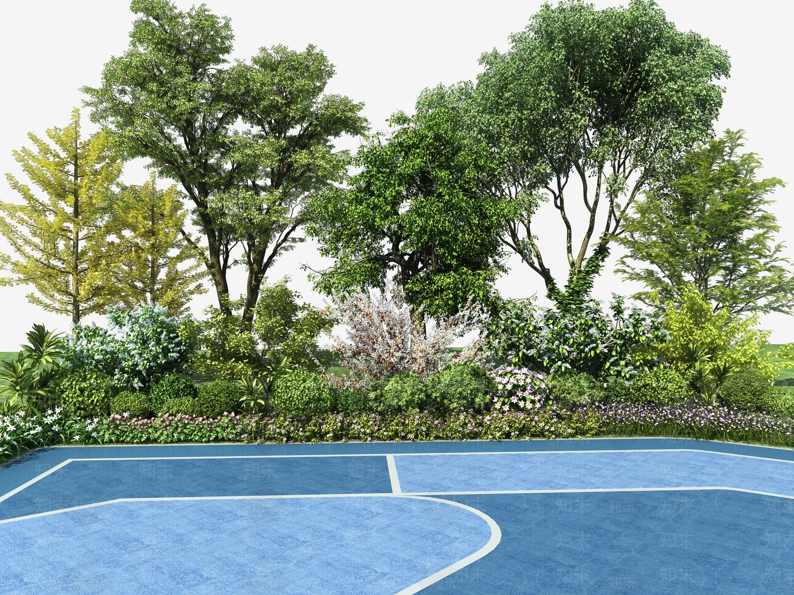 植物花坛3D模型下载【ID:1120552865】