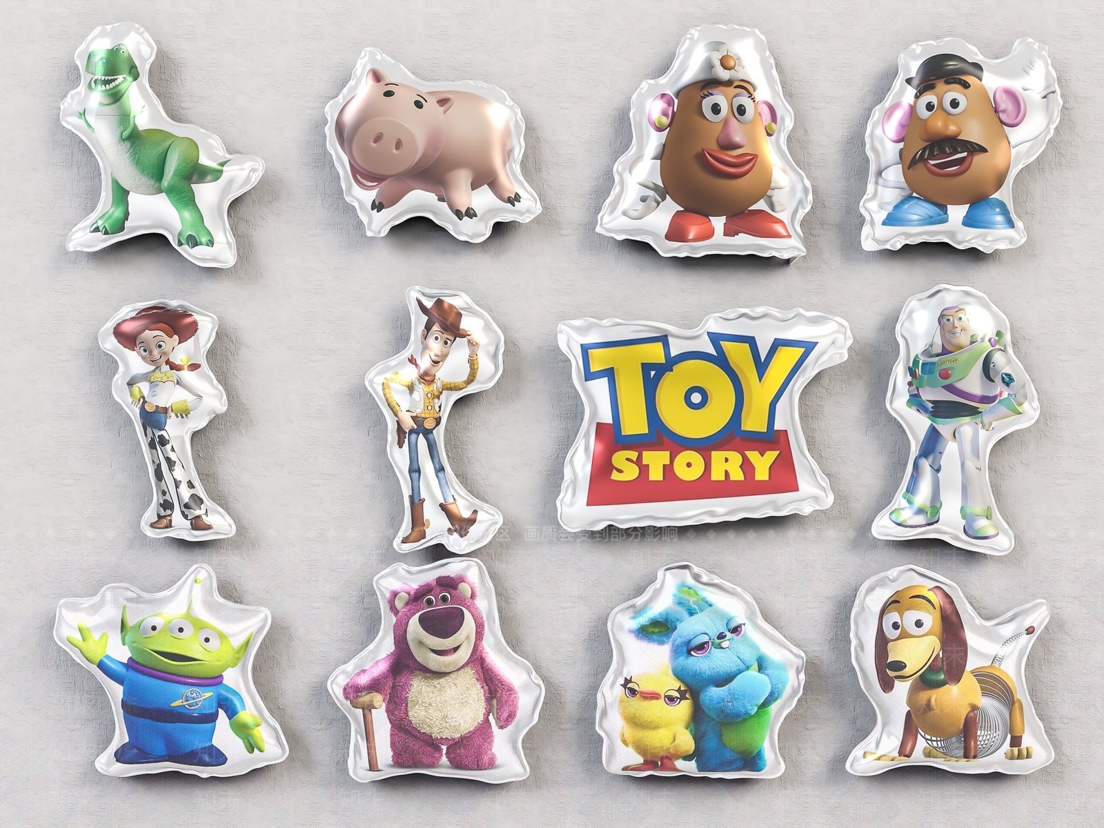 现代潮玩玩具总动员装饰气球3D模型下载【ID:1120562974】