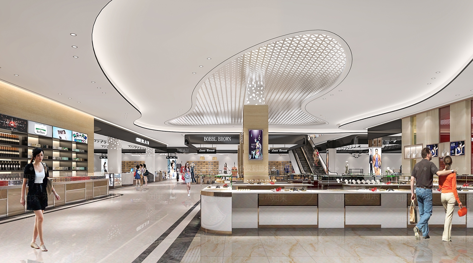 现代商场入口3D模型下载【ID:1120566467】