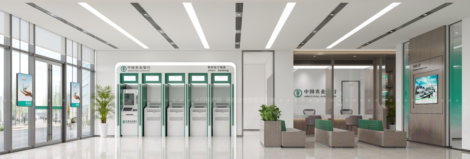 现代农业银行3D模型下载【ID:1120561868】