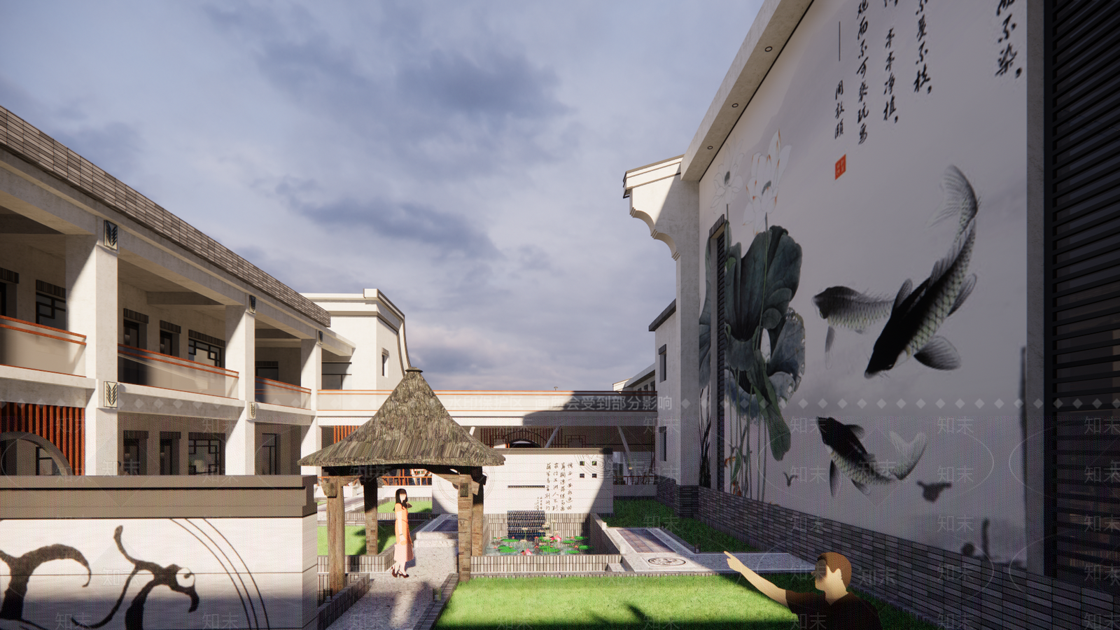 新中式东方大礼堂SU模型下载【ID:1120565524】