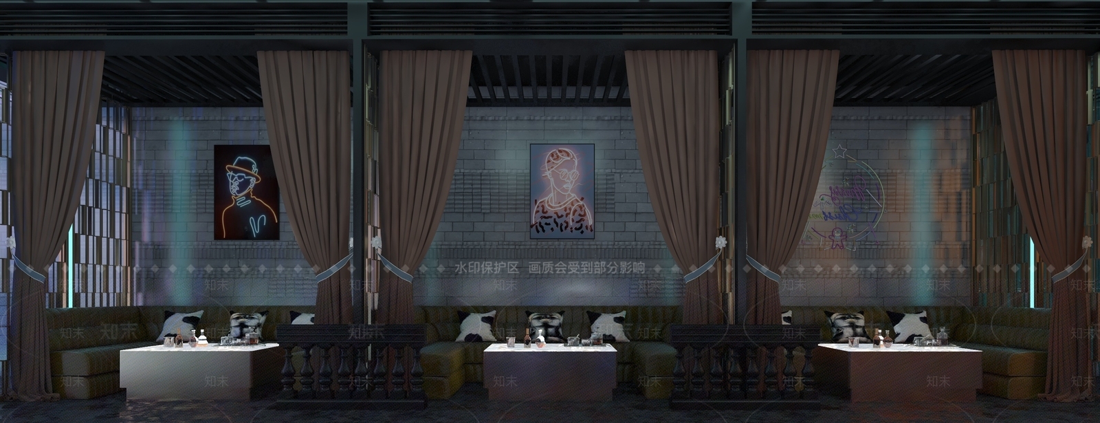 现代酒吧3D模型下载【ID:1120567589】